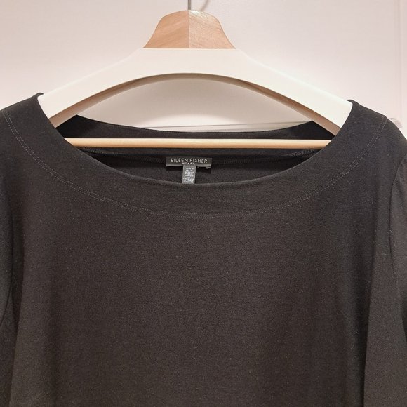 Eileen Fisher Bateau Neck High-Low Top Size 2X - Picture 2 of 8